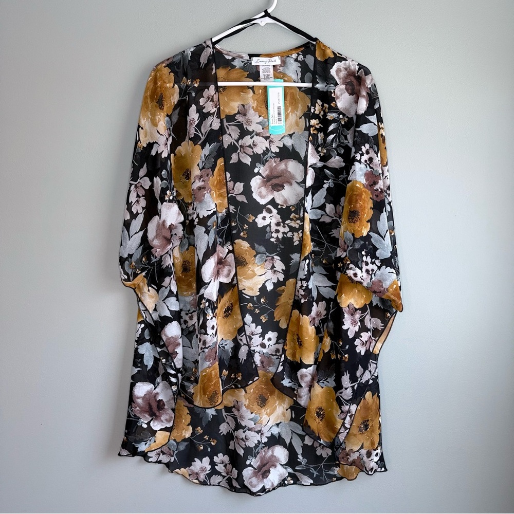 NWT! Emory Park Caley Open Front Floral Kimono